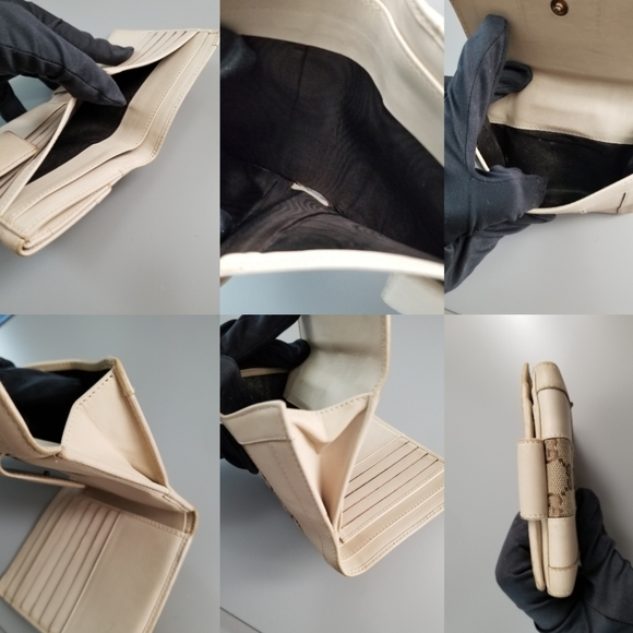 GUCCI GG Vintage Double  Sided Flap Signature /Italy - Picture 7 of 16